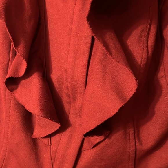 INC Women’s 0X Jacket Burgundy - Picture 3 of 6